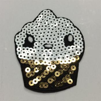 服裝輔料機繡五厘亮片冰激凌鞋花布貼飾品箱包帽子圍巾_添祥服飾輔料_義烏國際商貿城四區_義烏購